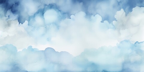 Abstract watercolor background with clouds. Texture paper.