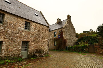 Fototapeta na wymiar Locronan is a commune in the Finistère department of Brittany in north-western France