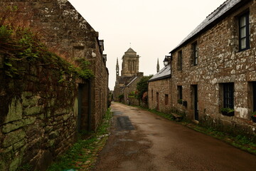 Fototapeta na wymiar Locronan is a commune in the Finistère department of Brittany in north-western France