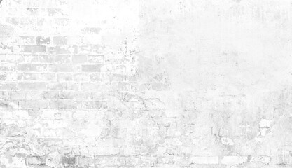 White old plastered wall background - 748844836