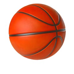 Basketball isolated on white background.