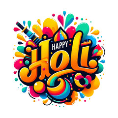 Holi day T-shirt vector