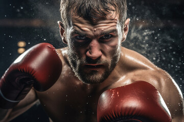 Boxing club gym for boxers training athletic conceptual Generative AI image