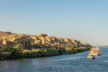 Gebel el Silsila (or Gebel Silsileh) archaeological site on the bank of the Nile river, Egypt - 748851077