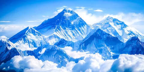 Papier Peint photo autocollant Everest Beautiful Mount Everest AI generate
