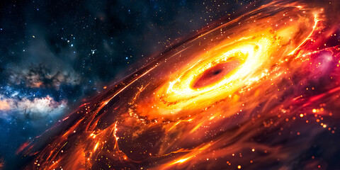 black holes in the universe - obrazy, fototapety, plakaty