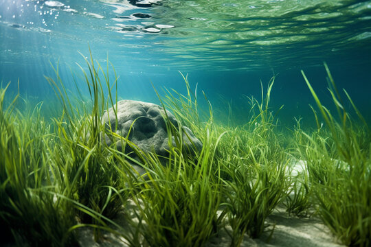 underwater scenery, sea plants, beautiful