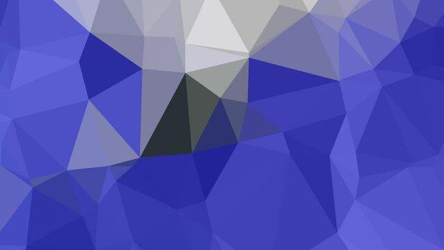 Cinematic Velocity Patterns: Abstract Low Poly Triangles in a Colorful Journey Across the Screen