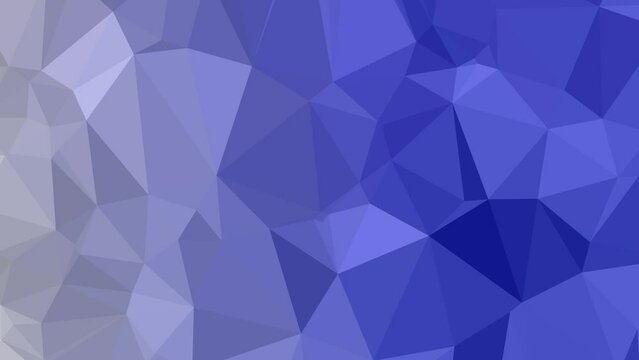 Abstract Motion Odyssey: Cinematic Elegance with Vibrant Low Poly Triangles Across the Screen