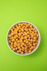 boiled chick pea in white bowl