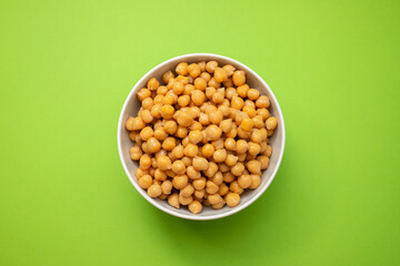 boiled chick pea in white bowl