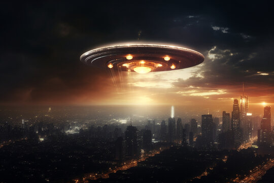 flying saucer, ufo plane, alien spaceship, flying