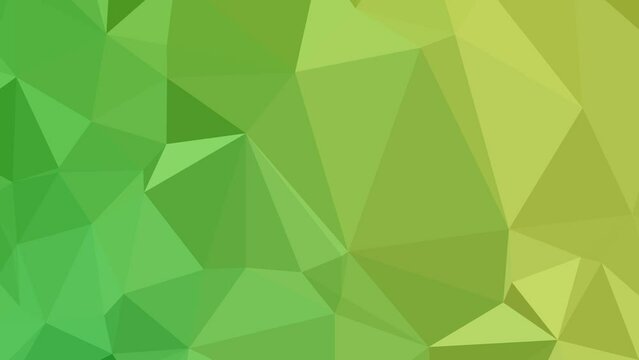 Cinematic Triangular Journey: Abstract Low Poly Animation with Dynamic Velocity Across the Screen