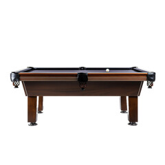 Pool table isolated on transparent background