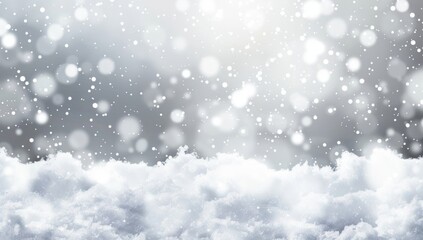Fototapeta premium grey and white snow background Generative AI