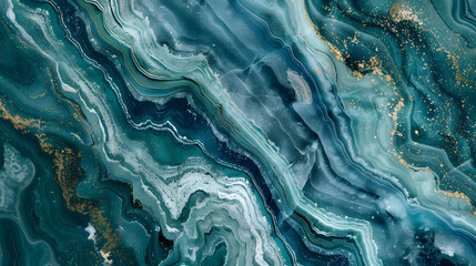 Green, blue marble pattern texture abstract background / texture surface of marble stone from nature