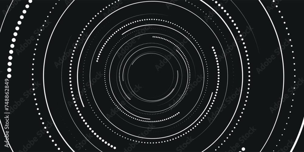 Poster spiral sound wave rhythm line dynamic abstract vector background