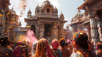 MAR 22 - Holi is the most celebrated religious festival in India, and this image was taken at...
