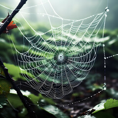 Spider web, ai-generatet