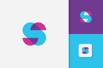 modern letter s logo design vector template