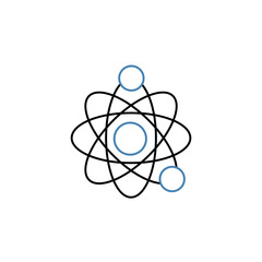 science concept line icon. Simple element illustration. science concept outline symbol design.