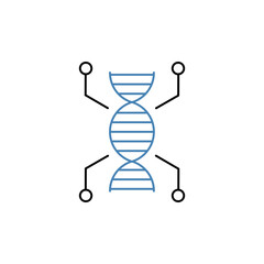 biotechnology concept line icon. Simple element illustration. biotechnology concept outline symbol design.