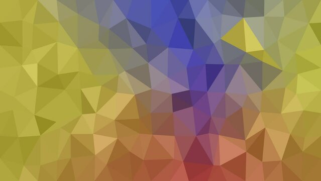 Dynamic Geometric Background: Moving Points in Low Poly