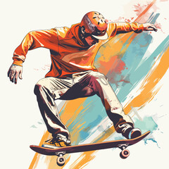 Skateboard skating sport