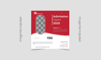 Social media post templates set for business.Editable square banner design.Modern promotion square banner. Eps 10