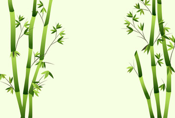 Isolated bamboo background for printing, blog, business, post, blog, social media, mobile, app and more. Vector illustration with colored background