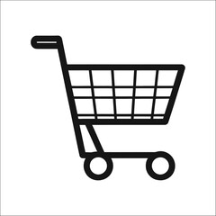 Shopping cart - Vector icon