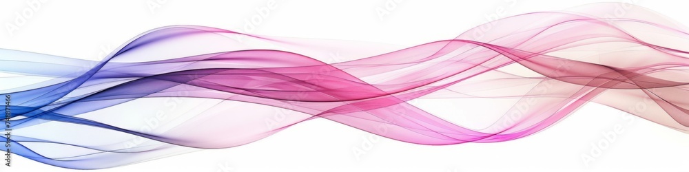 Poster wave pattern line abstract in three colors illustration generative ai