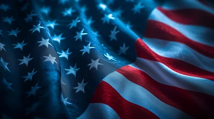 Fotobehang the flag of the united states of america flag America © Nataliia