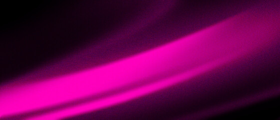 Pink grainy gradient background. Vibrant glowing blur line on black backdrop. Design for banner, header, poster.