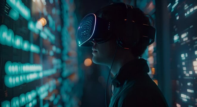 Virtual reality heist in a secured data bank