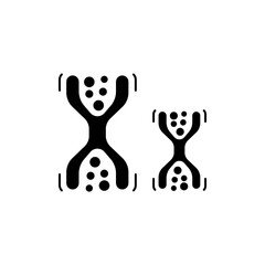 choromosomes concept line icon. Simple element illustration. choromosomes concept outline symbol design.