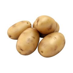 Potatoes cooked in clay isolated on transparent background