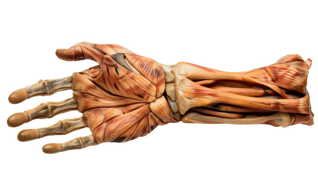 Human Hand Displaying Visible Muscles