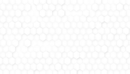 Abstract. Embossed Hexagon, honeycomb white Background, light and shadow, Seamless pattern of the hexagonal. Vector