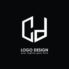 CD CD Logo Design, Creative Minimal Letter CD CD Monogram
