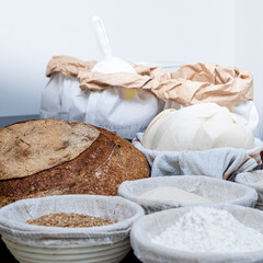 Bread and ingredients