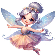 Watercolor Fairy Girl Clipart Magical Butterfly Fairies With Wings PNG Cute Fairy Garden Clipart For Scrapbooking Stickers Junk Journaling