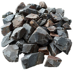 iron ore isolated on transparent background, element remove background, element for design