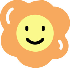 Kawaii cartoon face