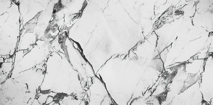 Naklejki Immerse yourself in the classic charm of Carrara Marble, as elegant veins of grey and white create a timeless masterpiece.