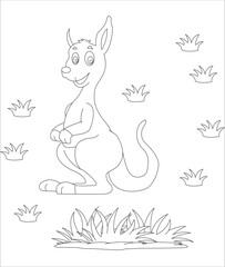 Australian animal coloring page 