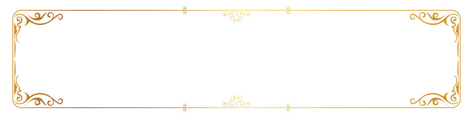 label border Vintage Thai pattern frame gold black background
