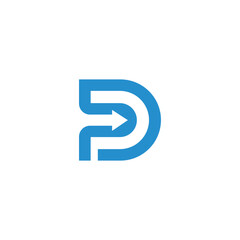 vector, logo, abstract logo design , icon, dp design , dp icon, dp letter logo, business logo, d icon