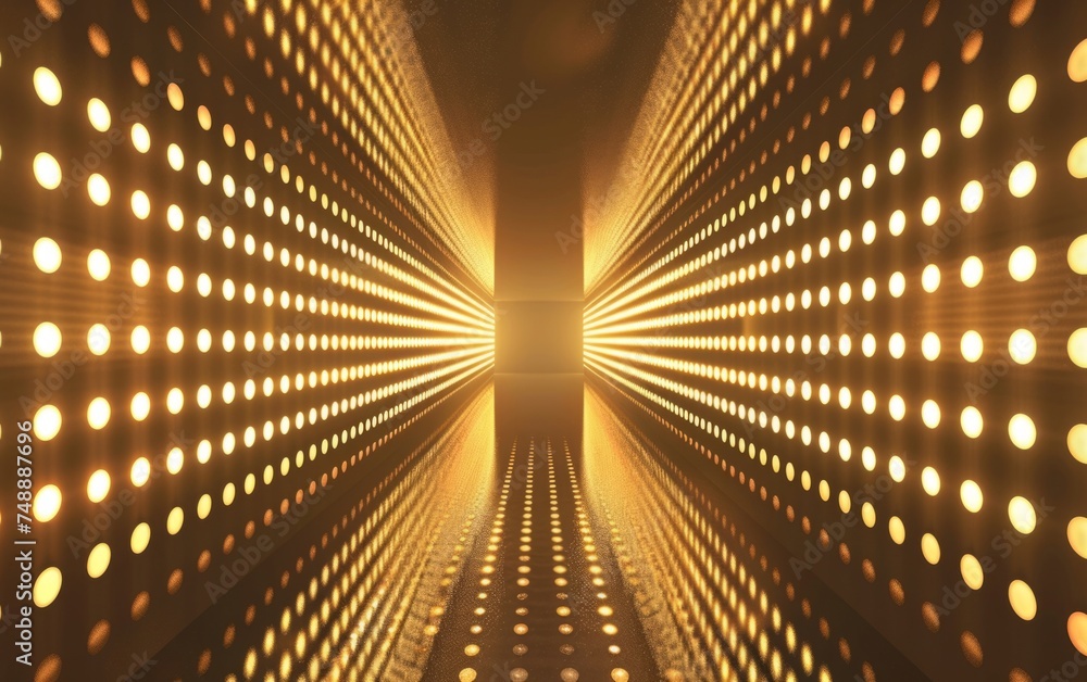 Poster golden abstract background in the style of dark modernism generative ai
