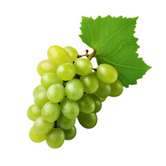 bunch of grapes, isolated on transparent background.
